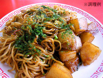 ジャガイモ入り焼きそば