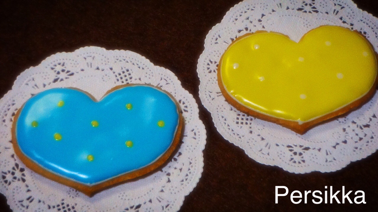 ハートがかわいいアイシングクッキ