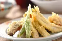 菜の花の天ぷら 090216 コープクッキング - 生活協同組合コープこうべ