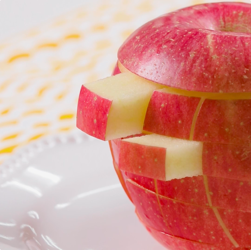 りんごの飾り切り7種類フルーツカービング Apple