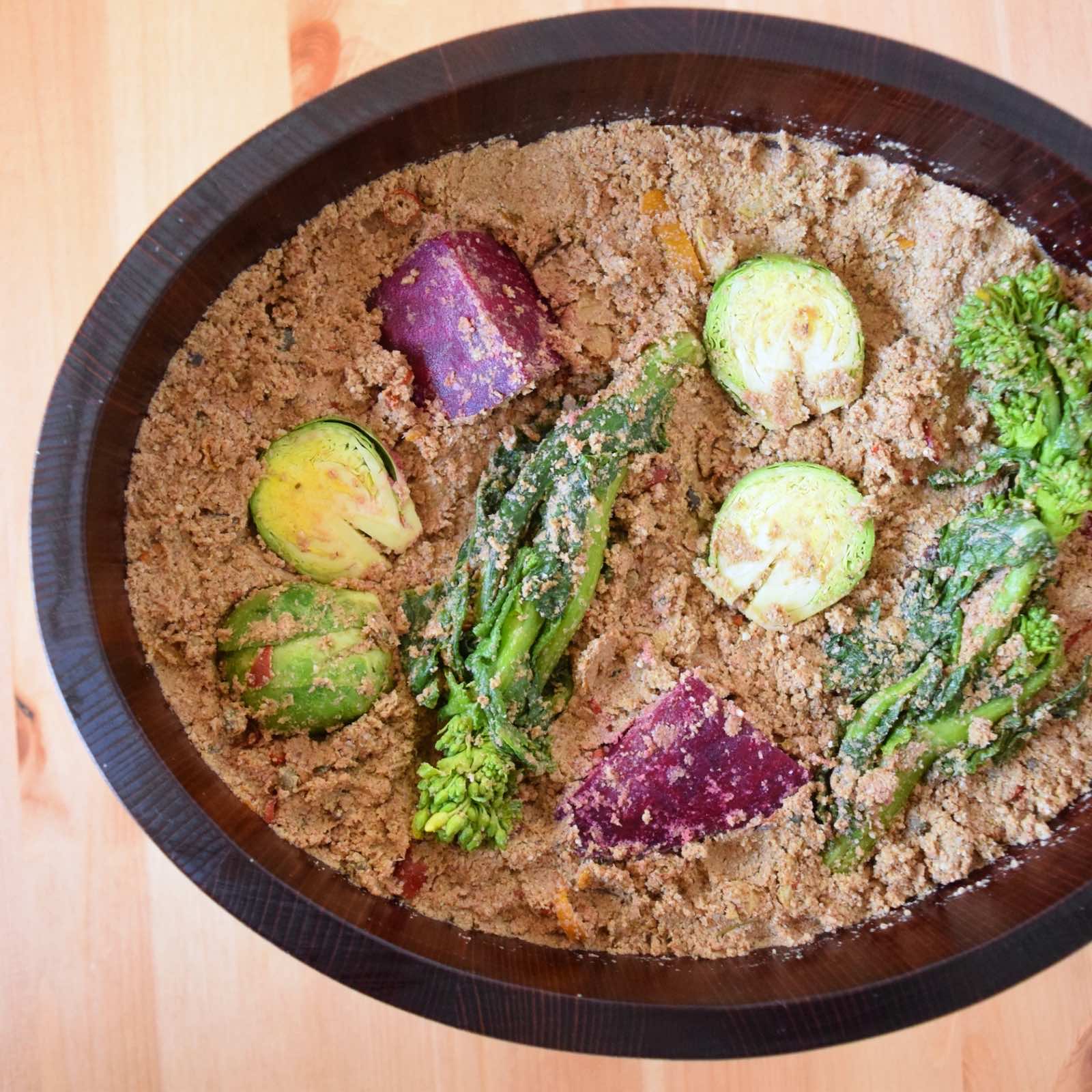 美味しい ぬか漬けぬか床 の作り方2家庭菜園 簡単