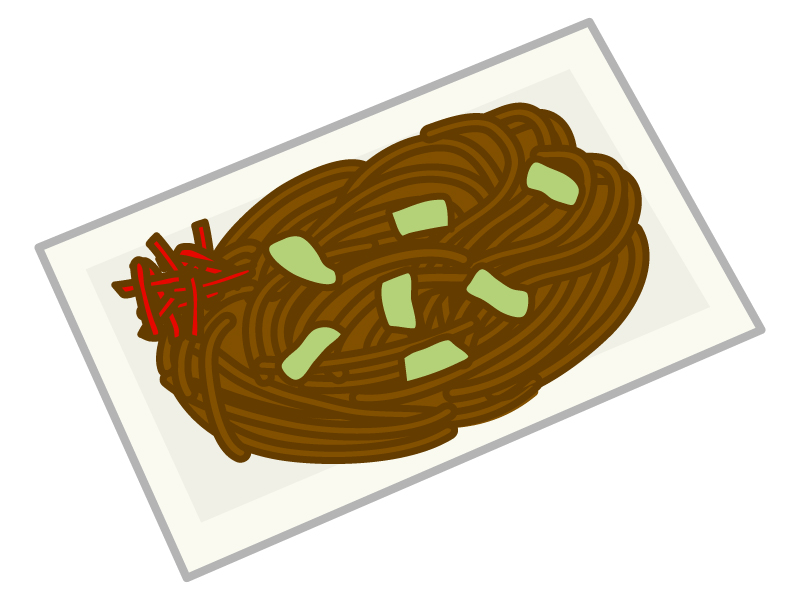 焼きそば素材イラスト