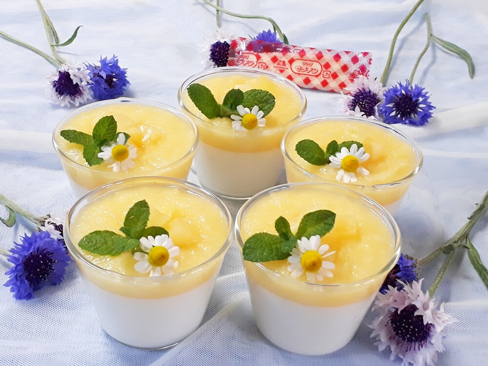 材料少なく簡単♡ パイン缶ゼリ