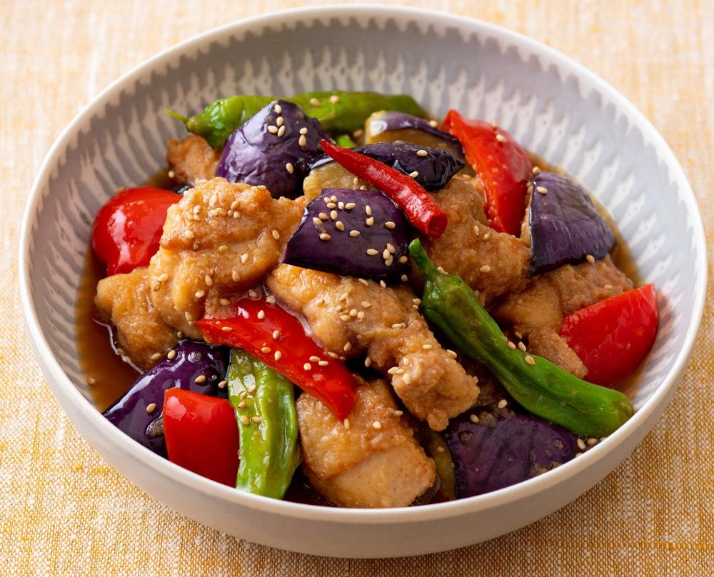 揚げ焼きで簡単！中華風なすの南蛮漬け