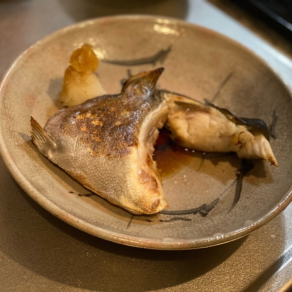 東広島市安芸津町 海の前の台所 凪の蔵 :ボリューム満点 旬のカンパチカマ塩焼き