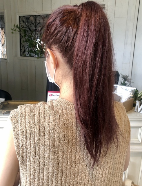 ブリーチなして作る高彩度ピンクバイオレットの作り方Hiroki