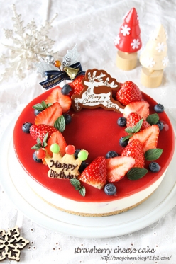 オーブン無しの簡単いちごレアチーズケーキ