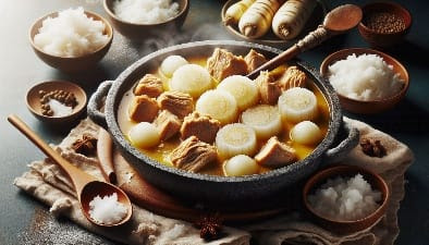 「大根とネギの大根餅✨韓国風タレ」 動画アリ🙌🏻,レシピはこちらにあるよ☺️👇🏻@chihiro.gohantime▷おうちご飯にもう迷わない！, こんにちは！, 今日のレシピは、, \大根とネギの大根餅✨韓国風タレ, です。, たっぷりの大根と, ネギでとってもヘルシー✨, 甘辛のタレがからんで, どんどん食べられますよ！,簡単なのでぜひ作ってみて下さいね🎶,