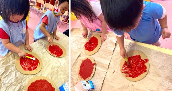 段ボールや画用紙で工作しよう！「マルゲリータピザ」の作り方 最新号からちょっと見せkodomoe コドモエ —「親子時間」を楽しむ子育て情報が満載