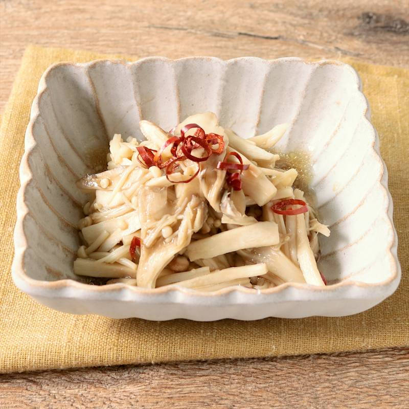 鮭と舞茸のすだちマリネ