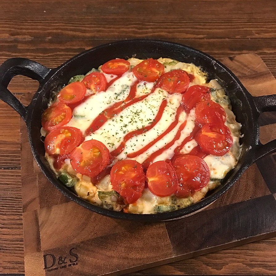 ほうれん草のスパニッシュオムレツ