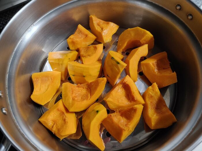 超簡単♪卵・生クリームなしの濃厚かぼちゃプリン☆Suipa.の容器モニター「PP60-110 マーブルカップ」 - めろんカフェ