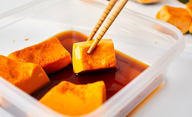 冷凍したかぼちゃの解凍方法、自然解凍、流水解凍、氷水解凍のどれがいいのか検証してみた生活知恵袋