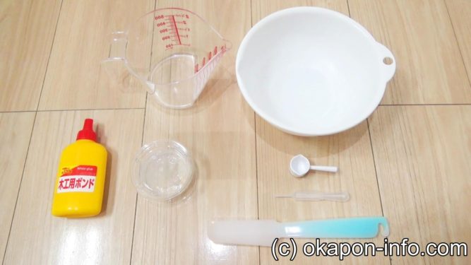 スライムが固まらない!? 画像説明付き♪ホウ砂なしスライムの作り方 材料３つ,材料２つの簡単ふわもちスライム ４選 コンタクトの液,シェービングフォーム,アリエール,片栗粉,重曹を使った作り方を試してみたよ♪雪見日和