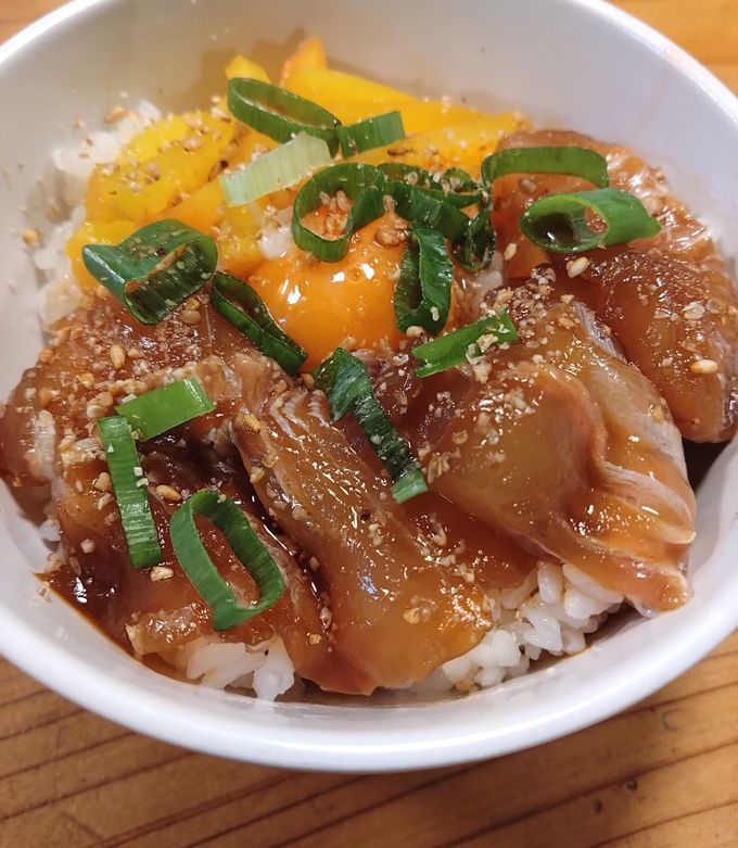 ヒラメの漬け丼