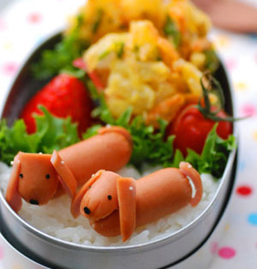 たこソーセー人がコンニチハ たこ焼き風おにぎり