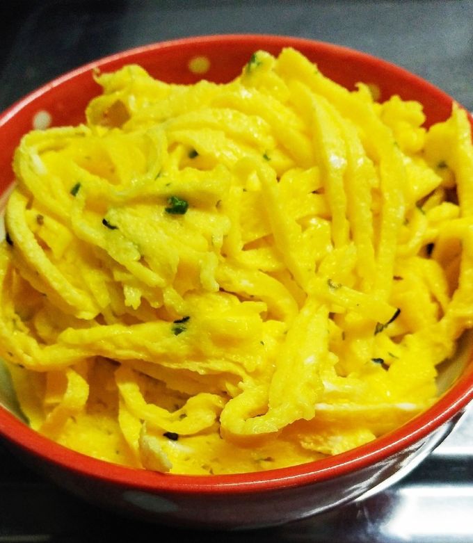 レンジで薄焼き卵