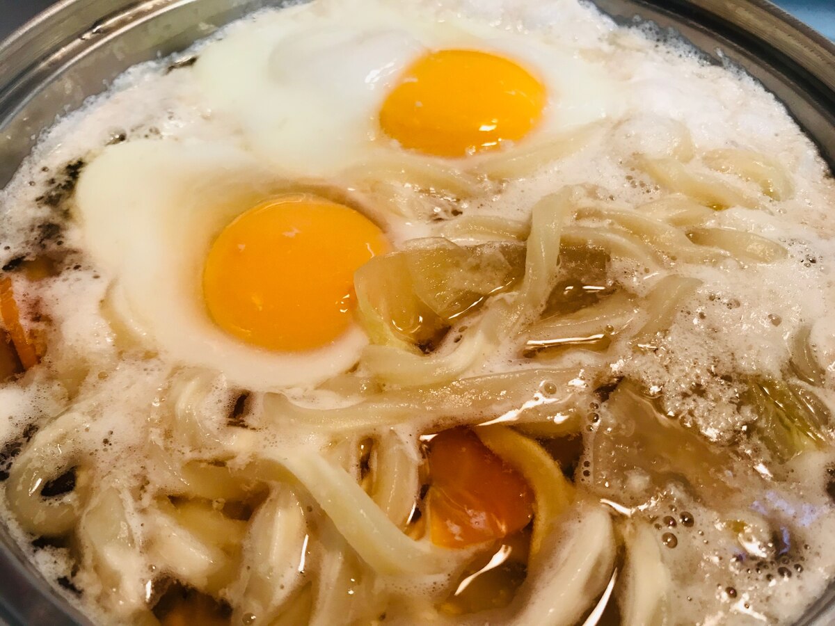 めんつゆで！ふんわりかき玉うどん