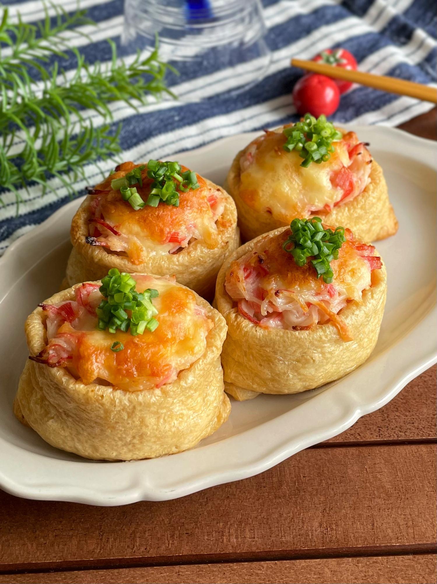 一度食べたら忘れられない！」トースターで焼くだけ カニマヨチーズ焼きいなり お弁当 おつまみレシピ 低空飛行キッチン- エキスパート -Yahoo!ニュース