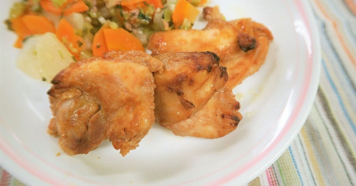 骨付きチキンのバーベキューソース焼き