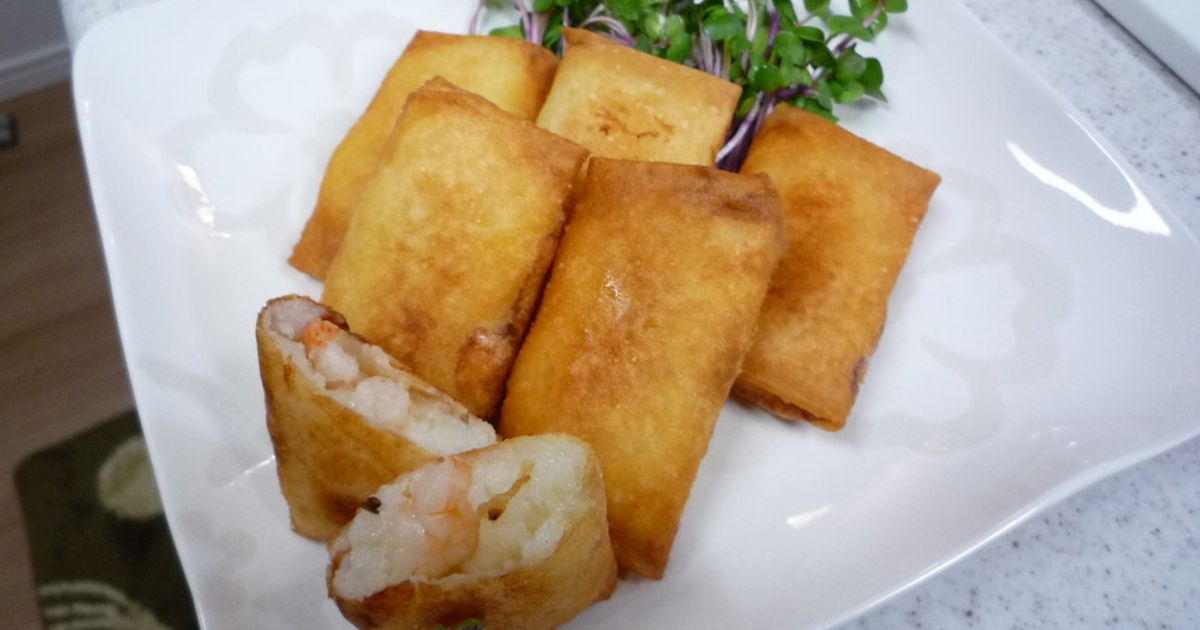 えびとはんぺんの春巻き