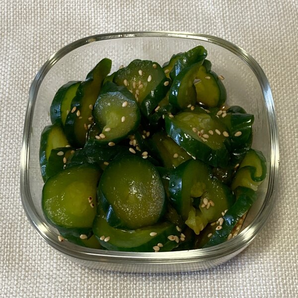 □久原の浅漬けの素で簡単！胡瓜の漬物 冷凍保存の紫蘇の実をアクセントに＾＾: 「料理と趣味の部屋」