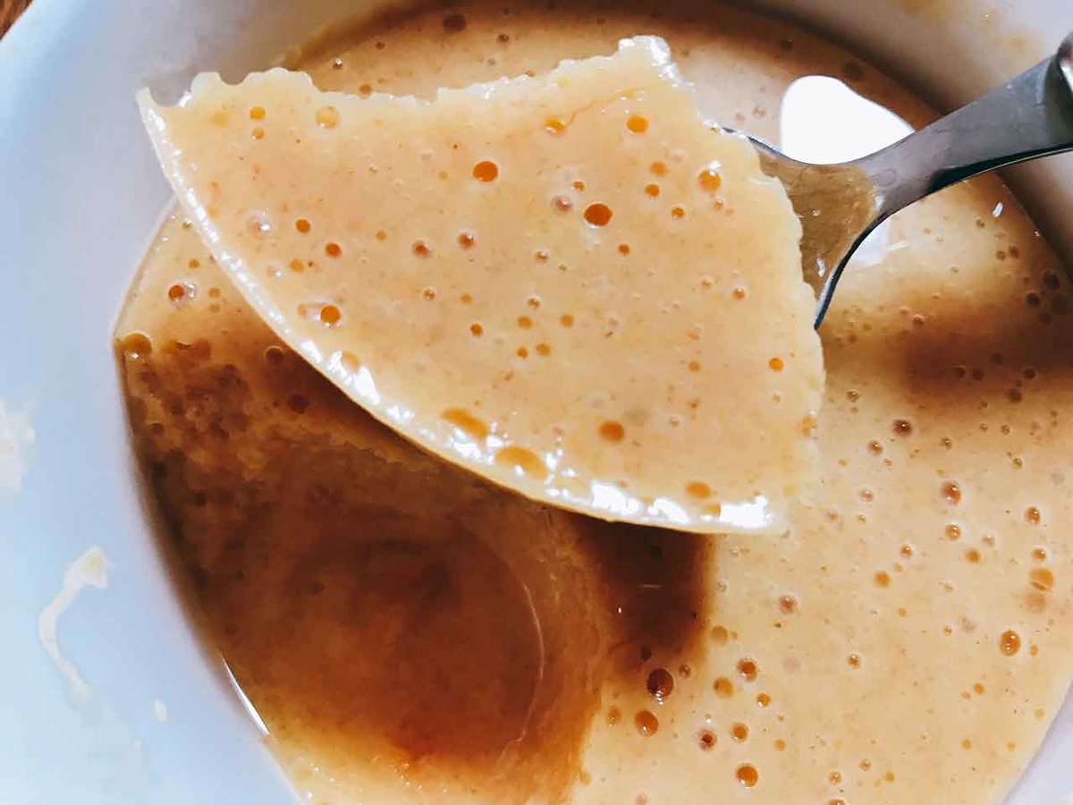 牛乳だけで固まる とろとろ柿プリンクラシル