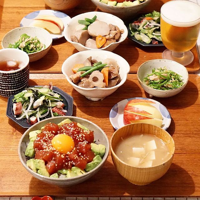 ねぎとろ丼と肉じゃがの献立元家庭科先生のくらしのヒント