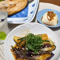 蓮根ハンバーグ☆きのこのポン酢あんかけ