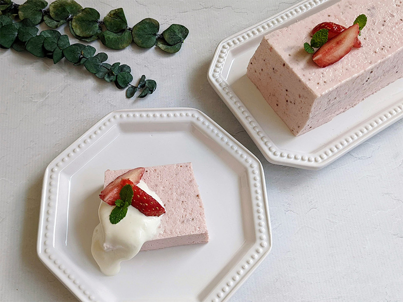 パウンド型で作る いちごババロアの簡単レシピ 冷やすまで10分お菓子・パン材料・ラッピングの通販 cotta＊コッタ