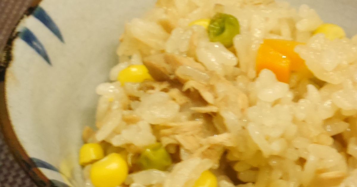 待つだけでツナと野菜の炊き込みご飯アレンジレシピ味ひとすじ 永谷園