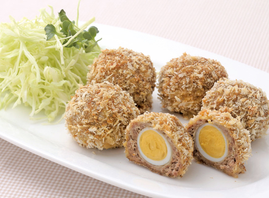 手軽に作れる♪ 揚げない！一口スコッチエッグ
