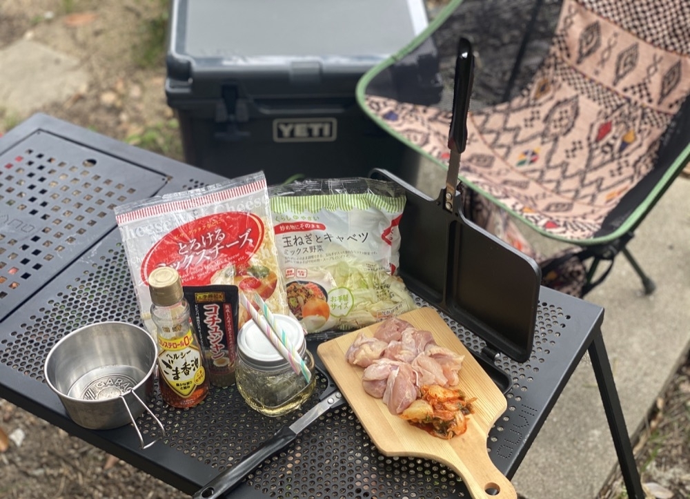 大人気チーズタッカルビをHIGHMOUNTツインサンドメーカーで キャンプ飯31 兵庫三菱自動車販売グループ