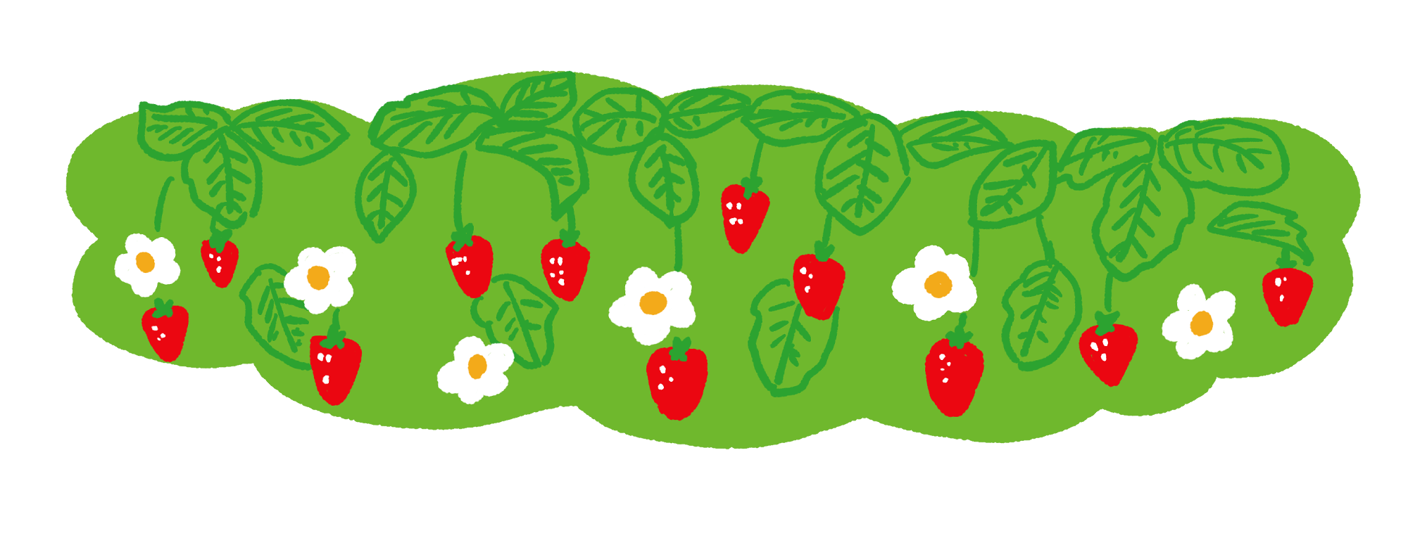 苺キャラクターイラストのフリー素材イラストイメージ