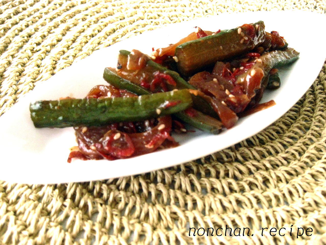 きゅうりの梅肉あえ