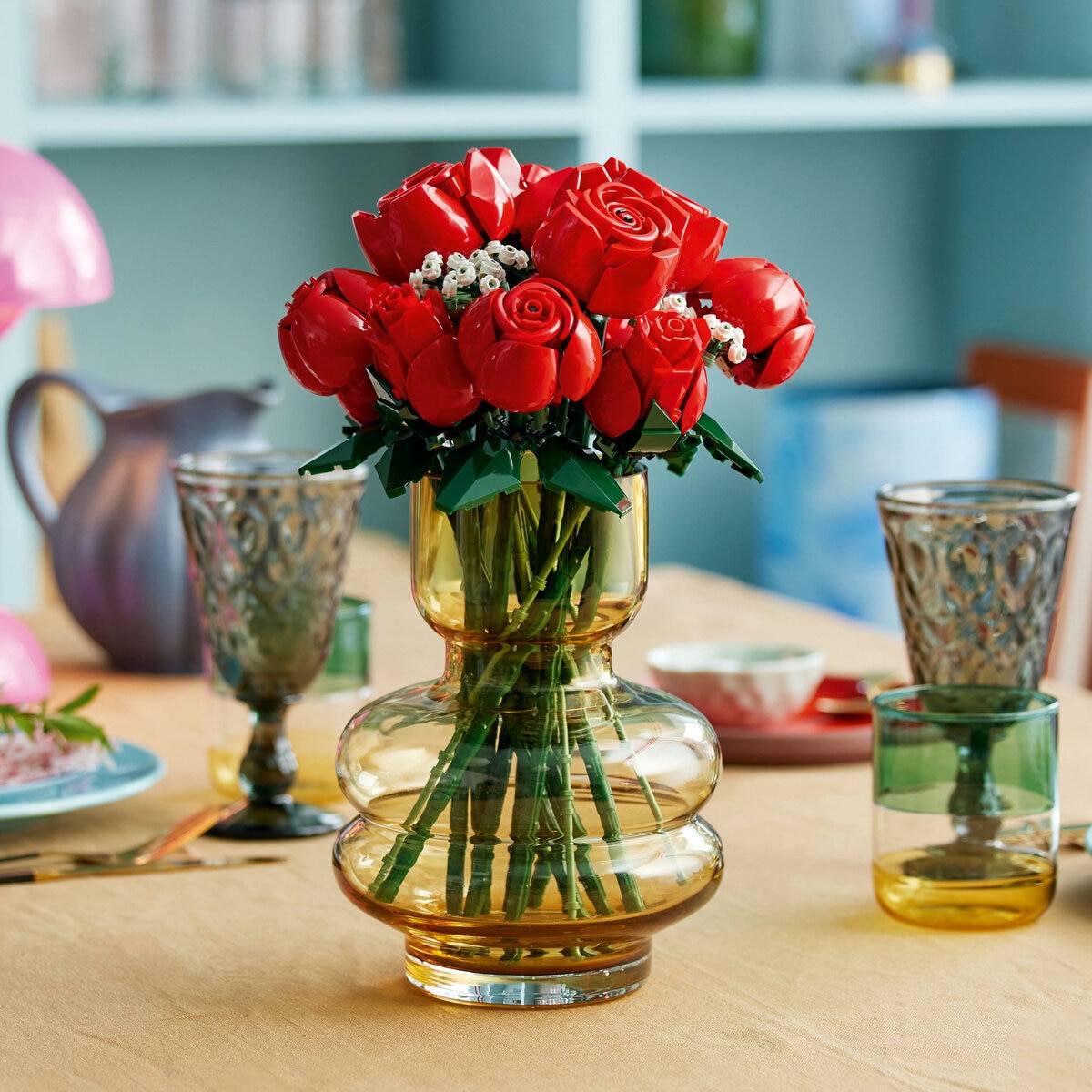 Amazon.co.jp: レゴフラワーブーケ10280用花瓶組み立てキット、花瓶コンテナビルディングブロックモデルディスプレイブーケ アレンジホームデコレーション、花瓶のみ : ホーム＆キッチン