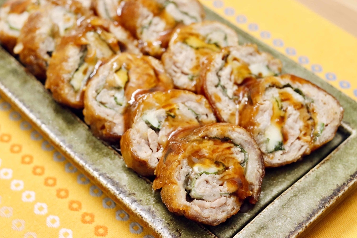 大葉の豚こま巻き♡ 5 6♡こあらいふ‪*´꒳`*♡‬