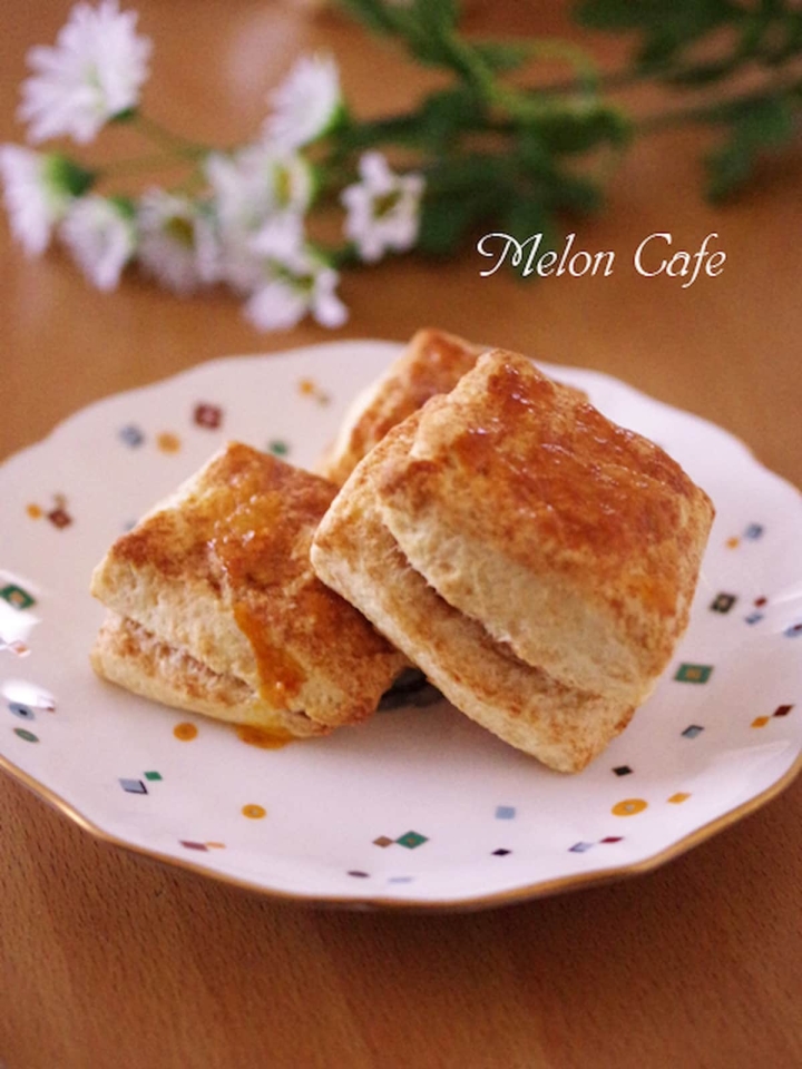 Apple Cinnamon Roll Scones * アップルシナモンロール・スコーン – British tea style