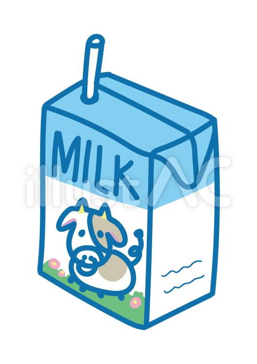 記念日のイラスト：「牛乳の日 6月1日 」に使えるかわいいワンポイントイラスト無料イラスト素材TemplateBox