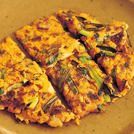 おから入り にらチーズチヂミ