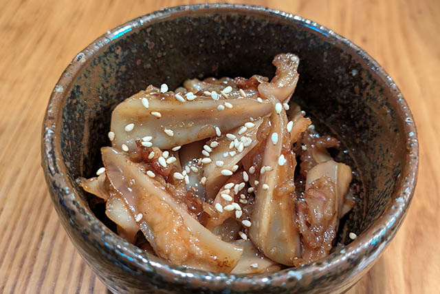 やげん軟骨の湯引きポン酢