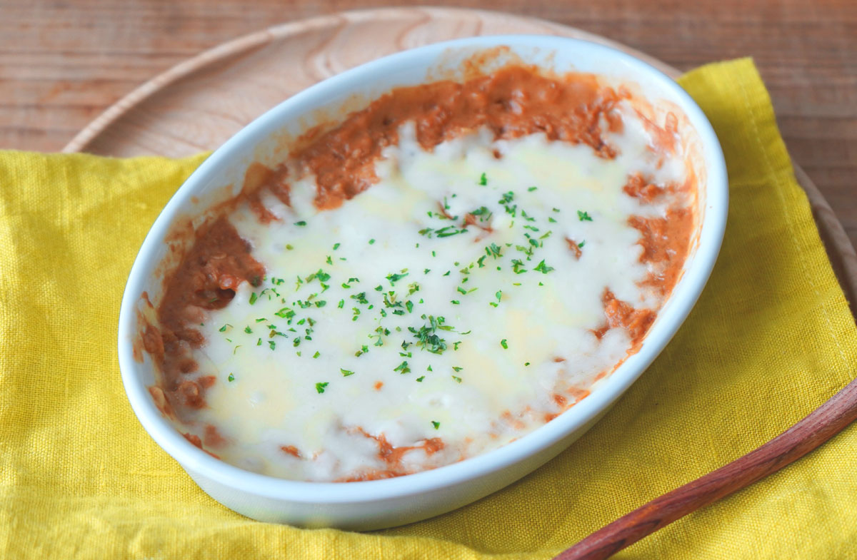 レンジで作る 野菜たっぷりオートミール