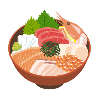 海鮮丼イラストセンタ