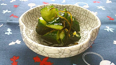 簡単☆食べるラー油で塩昆布きゅうり