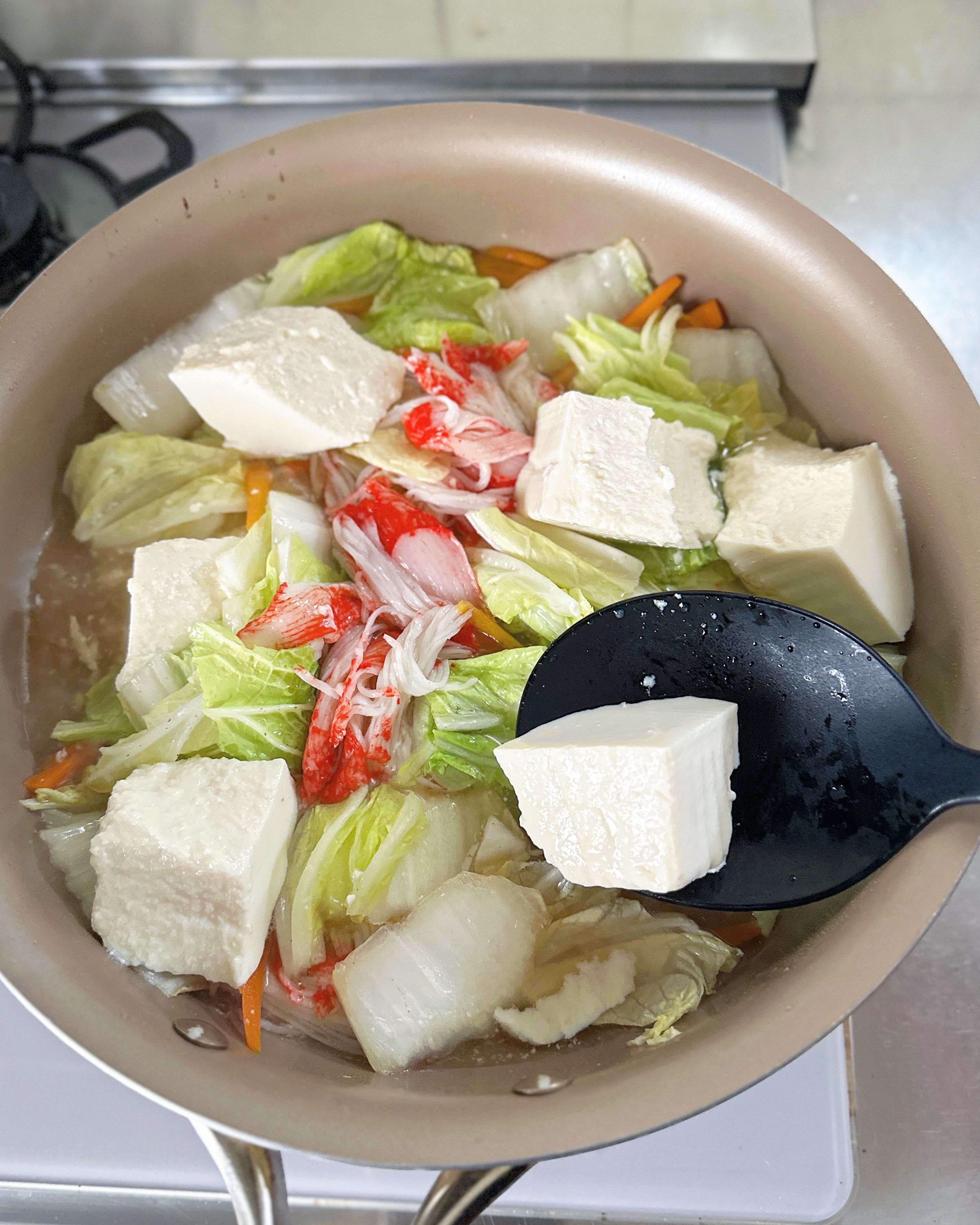 麻婆豆腐の素で白菜消費☆中華風白菜のうま煮☆