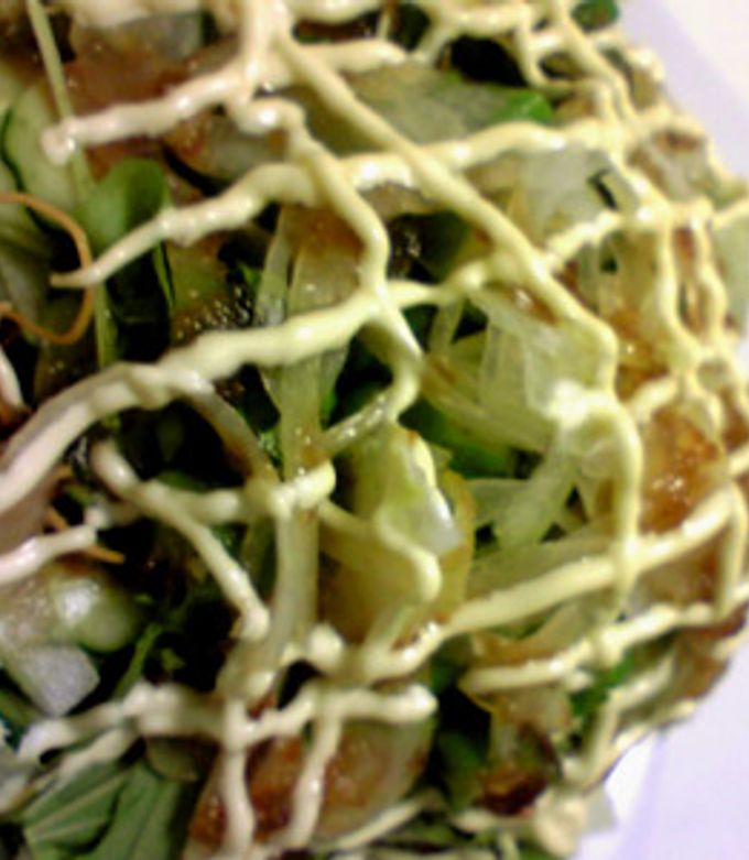 皿うどんの揚麺で♪パリパリサラダ