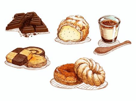 テーブルに並ぶ「2つのお菓子」を収めた写真 一見普通だがよく見てみるとの要約