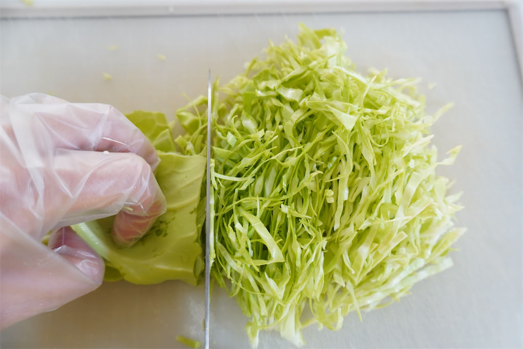 キャベツとしめじのポン酢炒め煮