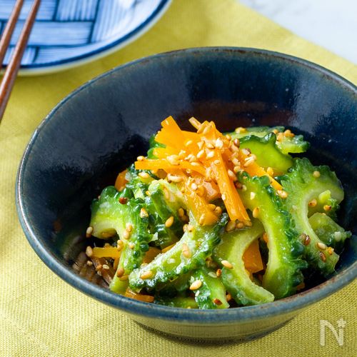 すぐできる♪ゴーヤとにんじんのレンジナムルレシピサイトNadia