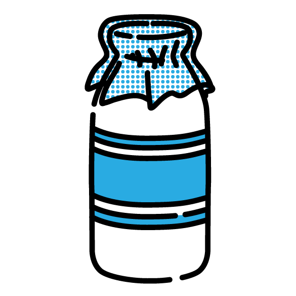 無料イラスト瓶牛乳パブリックドメインQ：著作権フリー画像素材集